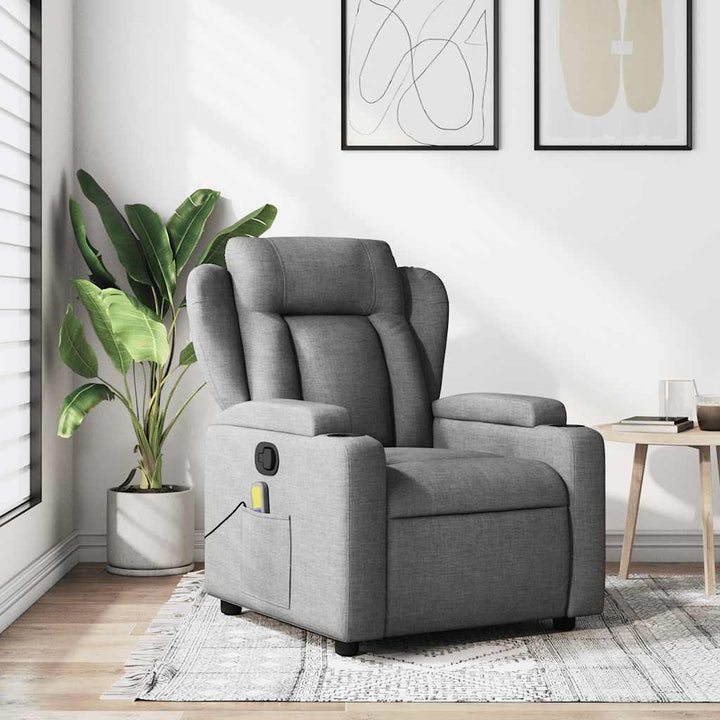 Vixl Fotoliu Electric De Masaj Rabatabil, , Textil