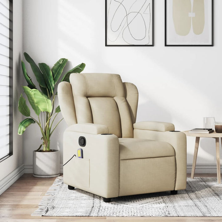 Vixl Fotoliu Electric De Masaj Rabatabil, , Textil