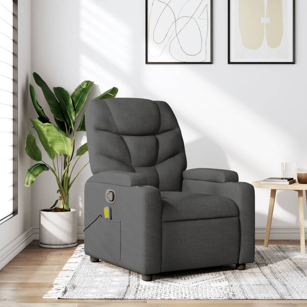 Vixl Fotoliu Electric De Masaj Rabatabil, , Textil
