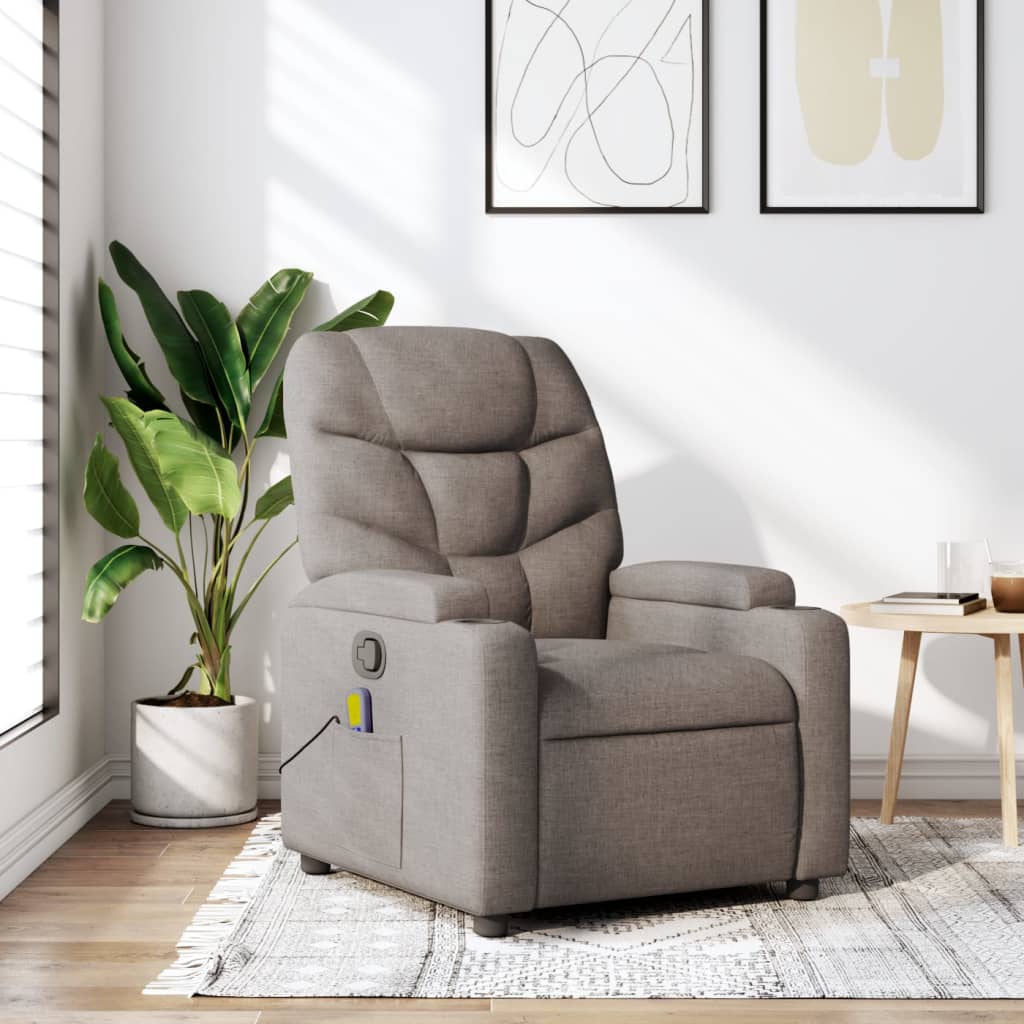 Vixl Fotoliu Electric De Masaj Rabatabil, , Textil