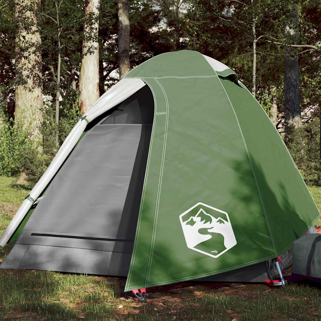 Cort Camping Cupolă Alb, Țesătură Opacă, Impermeabil
