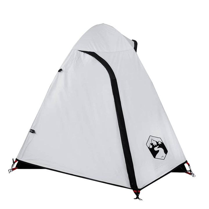 Cort Camping Cupolă Alb, Țesătură Opacă, Impermeabil