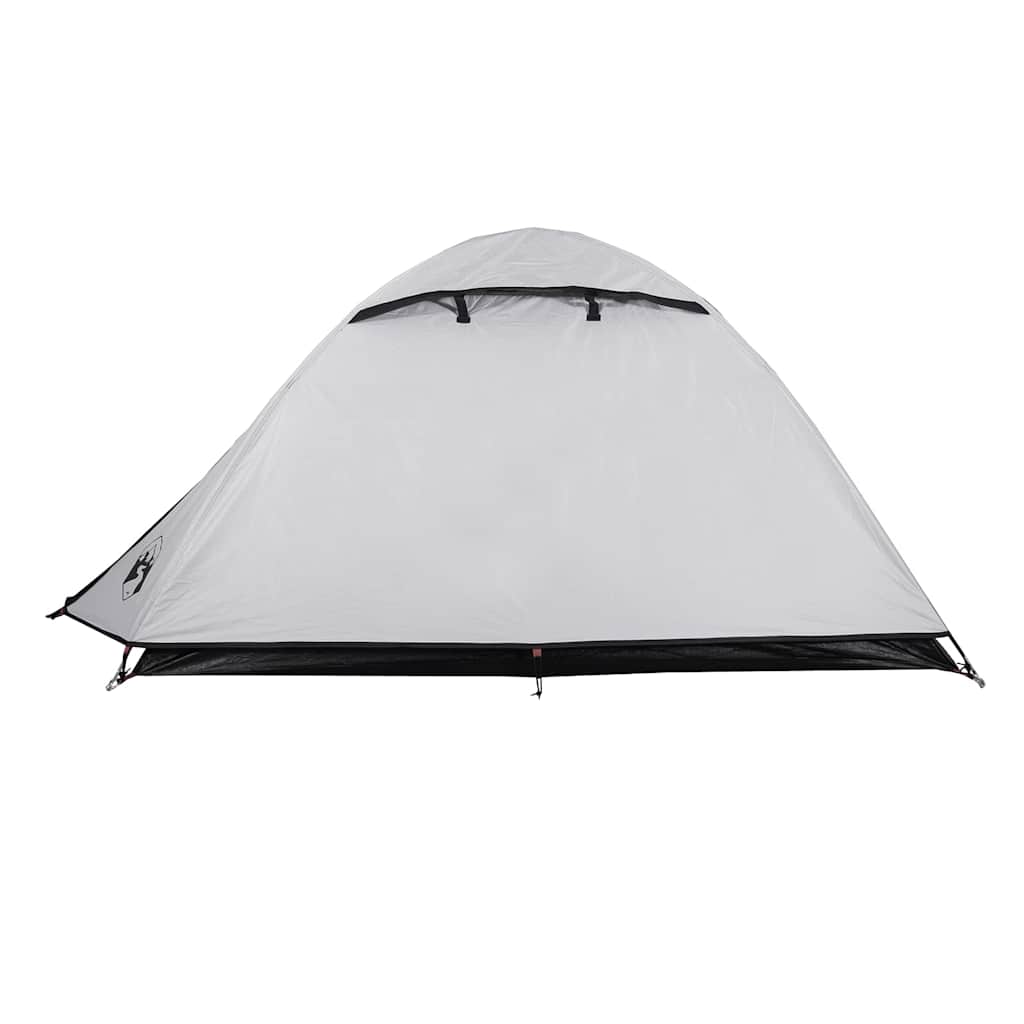 Cort Camping Cupolă Alb, Țesătură Opacă, Impermeabil