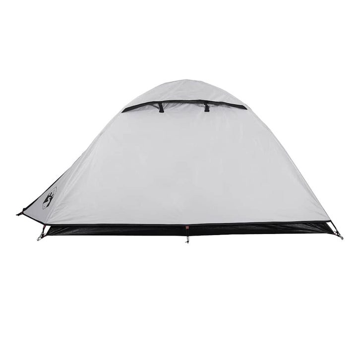 Cort Camping Cupolă Alb, Țesătură Opacă, Impermeabil