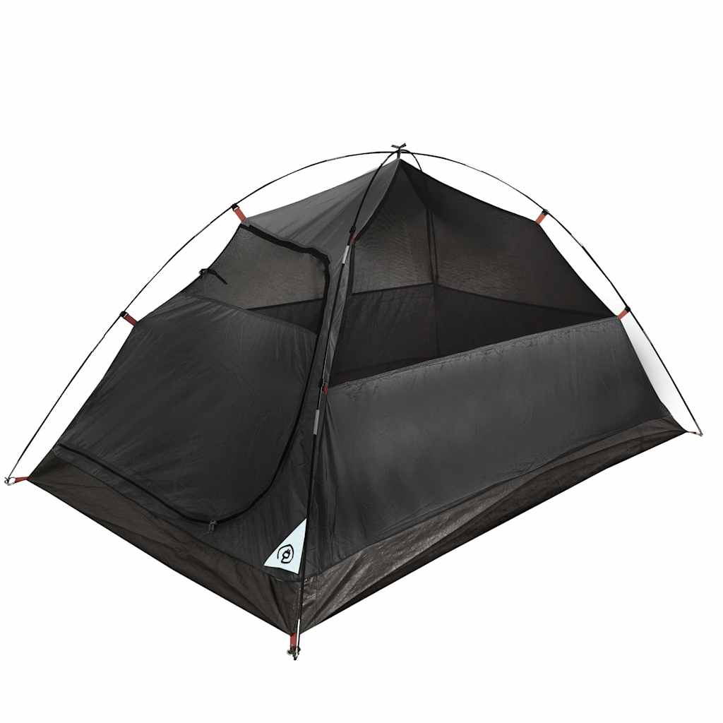 Cort Camping Cupolă Alb, Țesătură Opacă, Impermeabil