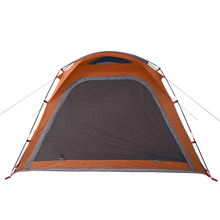 Cort Camping, 4 Persoane, Gri/Oranj, Impermeabil, Setare Rapidă