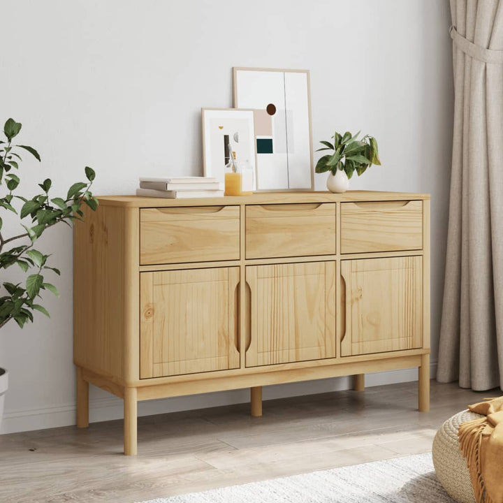 Dulap Floro, Maro Ceară, 114X43X74 Cm, Lemn Masiv Pin