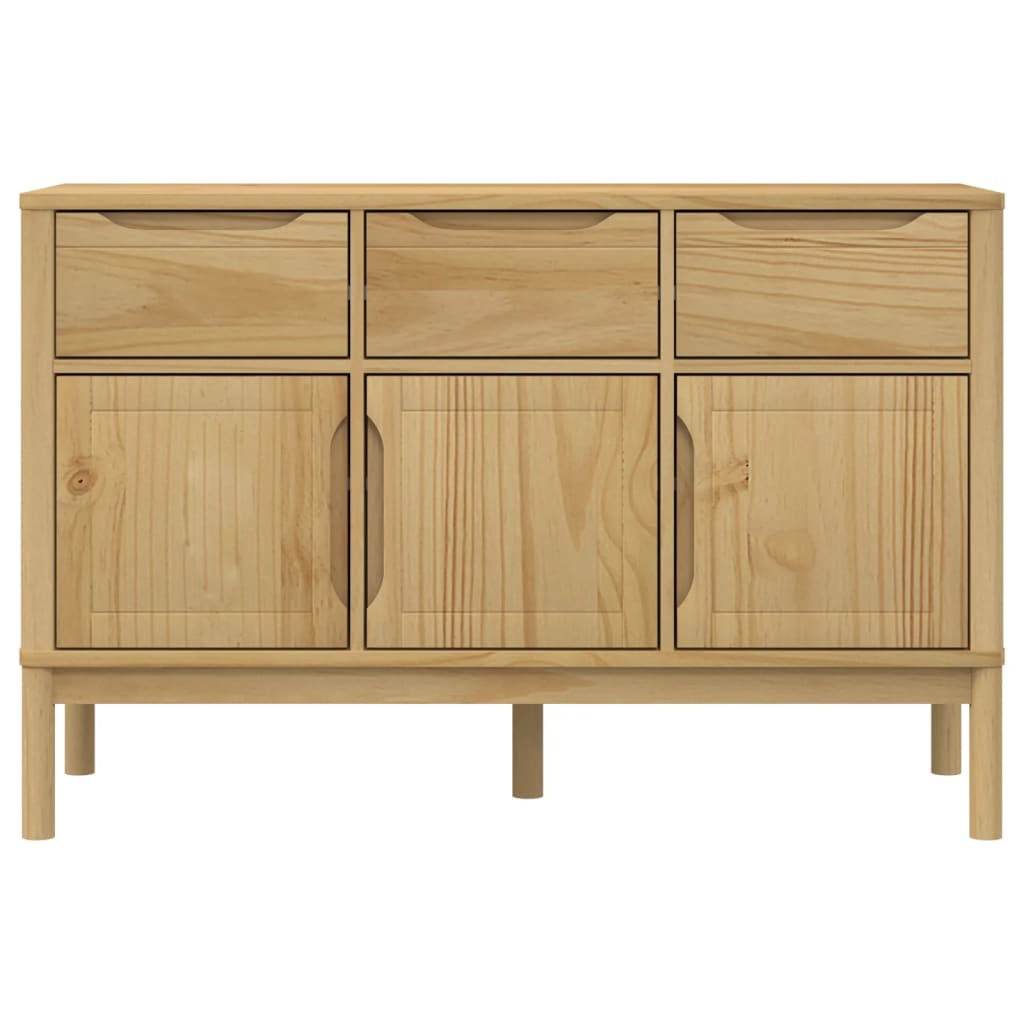 Dulap Floro, Maro Ceară, 114X43X74 Cm, Lemn Masiv Pin