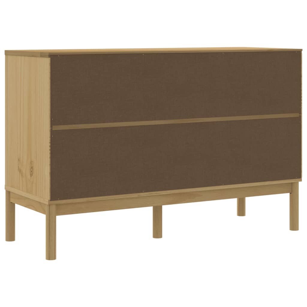 Dulap Floro, Maro Ceară, 114X43X74 Cm, Lemn Masiv Pin