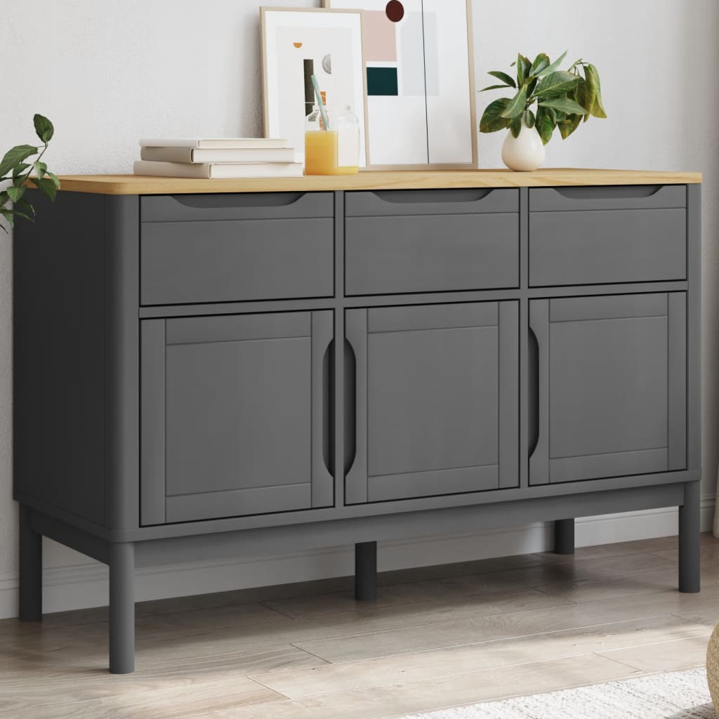 Dulap Floro, Maro Ceară, 114X43X74 Cm, Lemn Masiv Pin
