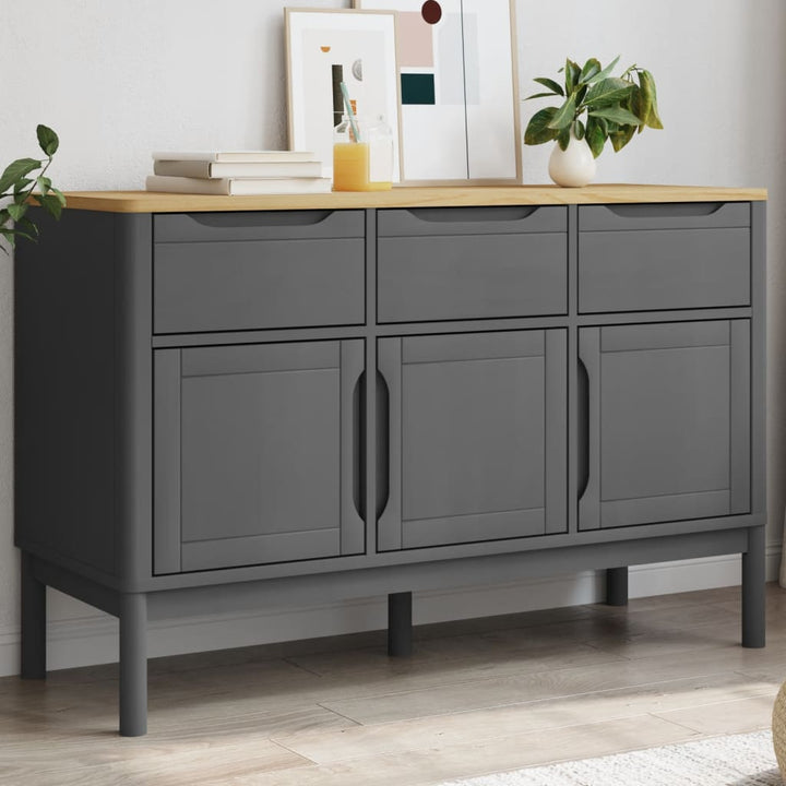 Dulap Floro, Maro Ceară, 114X43X74 Cm, Lemn Masiv Pin