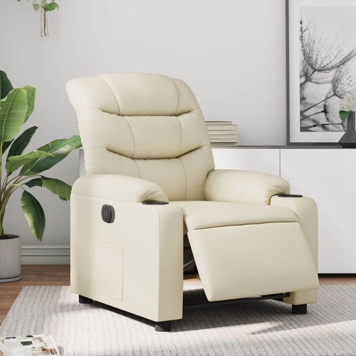 Vixl Fotoliu Electric Masaj Rabatabil, , Piele Ecologică