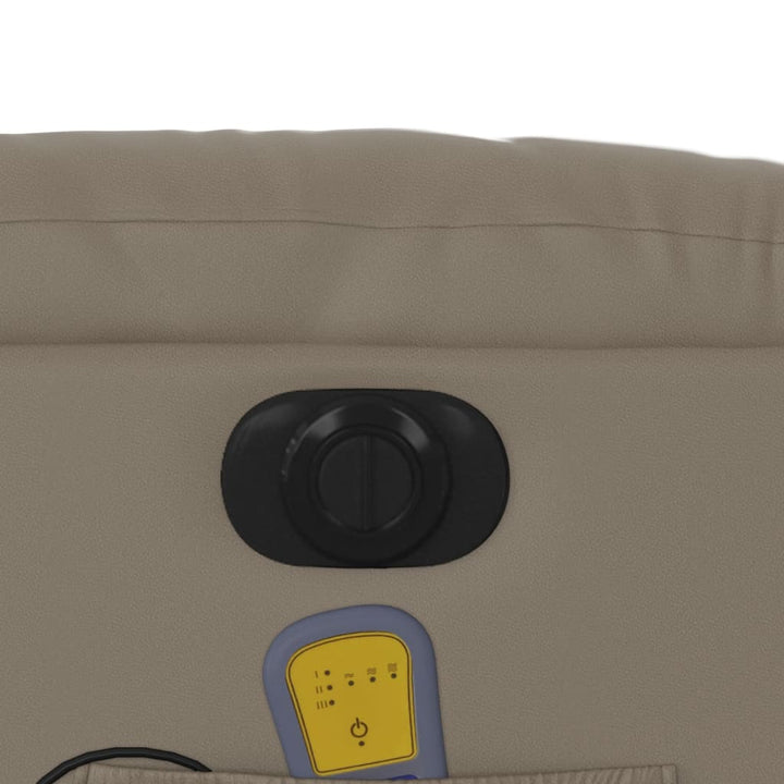 Vixl Fotoliu Electric Masaj Rabatabil, , Piele Ecologică
