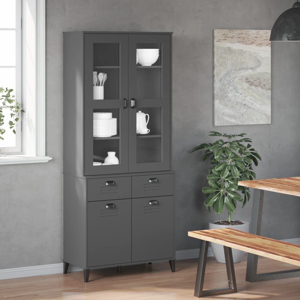 Dulap Înalt „Viken” 80X40X190 Cm Lemn Masiv De Pin
