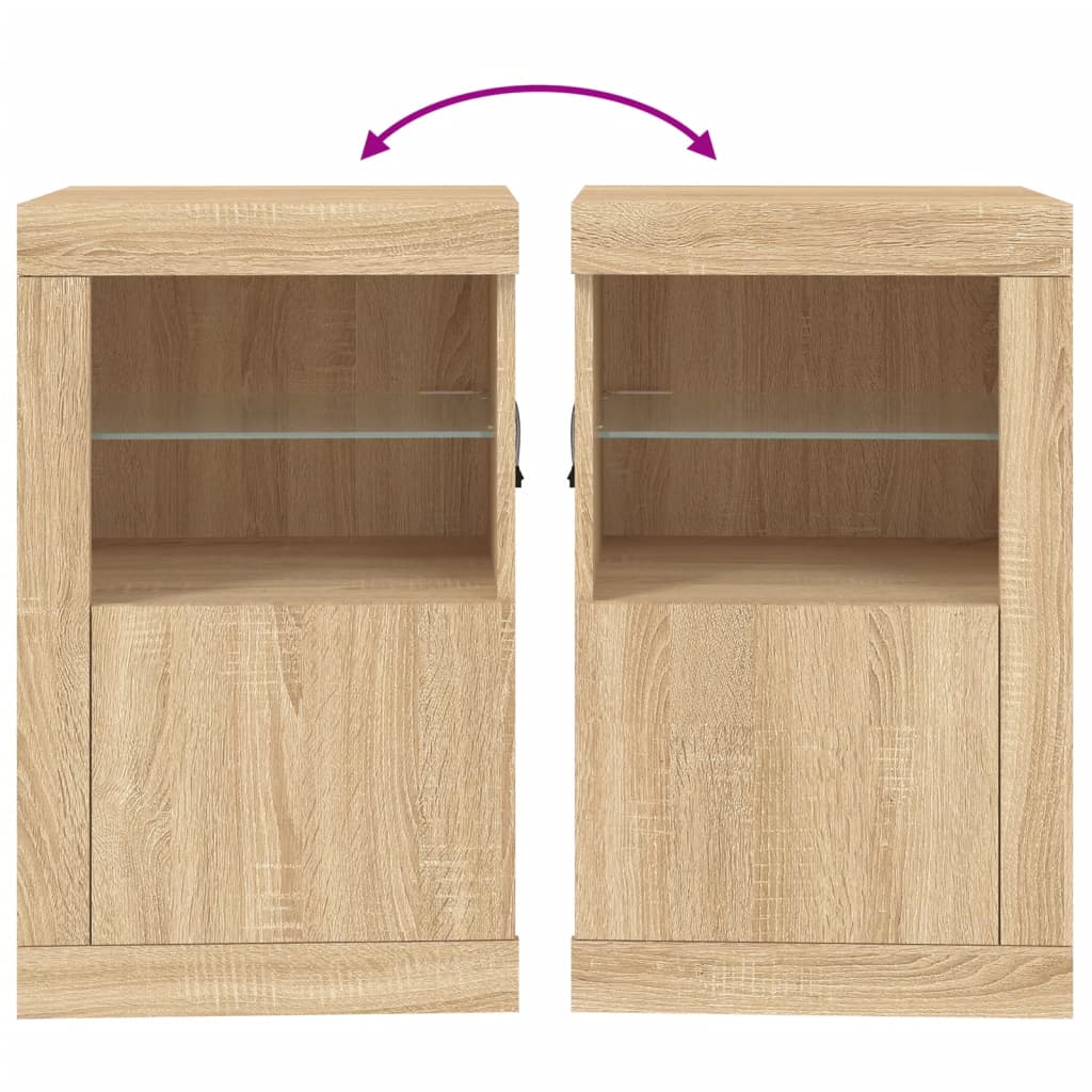 Dulapuri Laterale Cu Lumini Led 2 Buc.