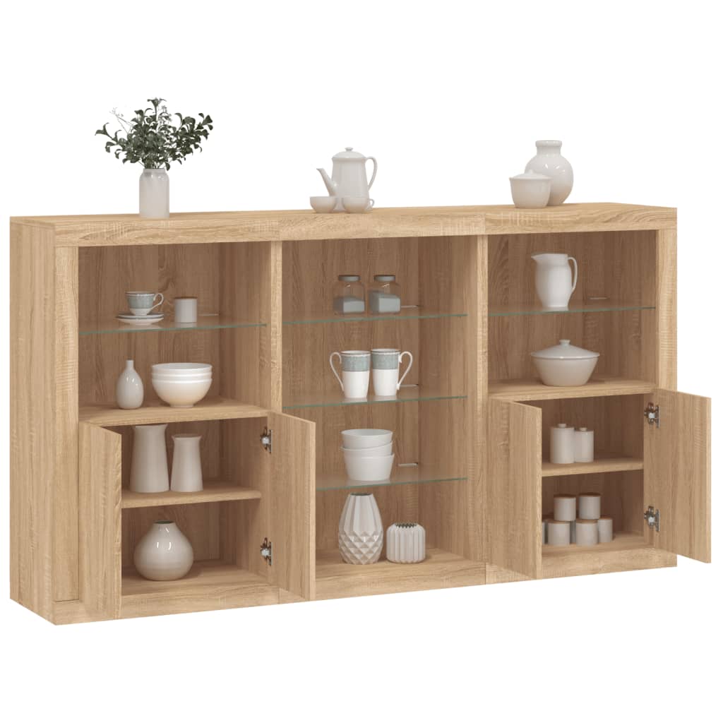Servantă Cu Lumini Led, , 181,5X37X100 Cm