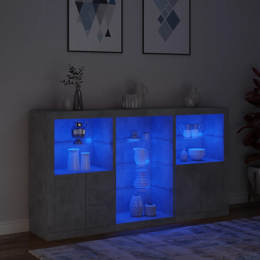 Servantă Cu Lumini Led, , 181,5X37X100 Cm