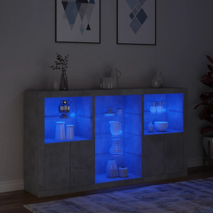 Servantă Cu Lumini Led, , 181,5X37X100 Cm