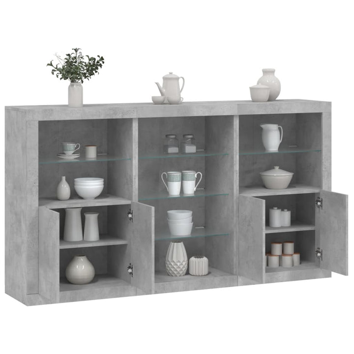Servantă Cu Lumini Led, , 181,5X37X100 Cm