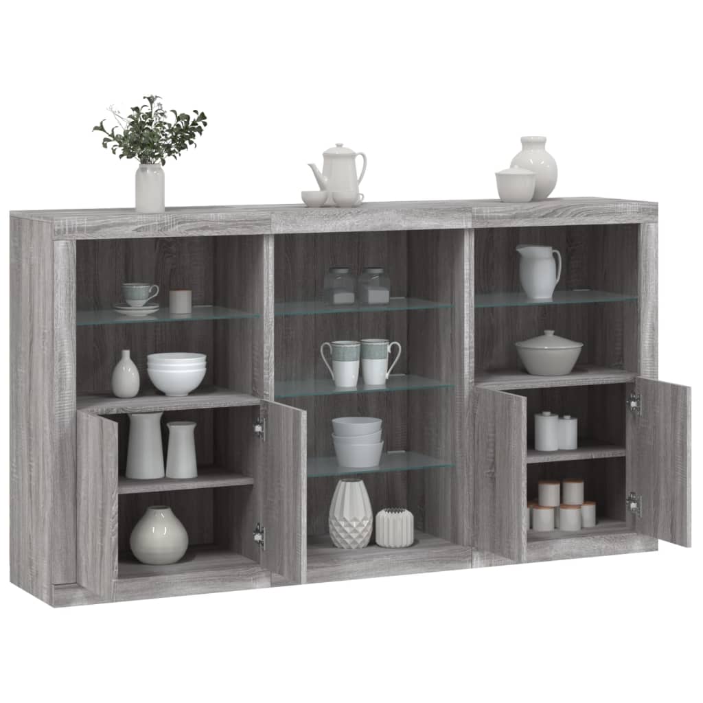 Servantă Cu Lumini Led, , 181,5X37X100 Cm