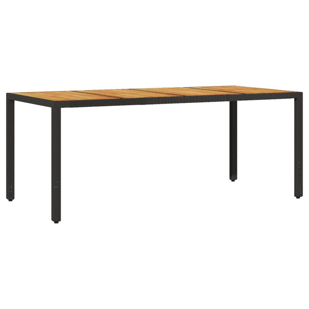 Masă Grădină, Blat Din Lemn Acacia 190X90X75 Cm Poliratan