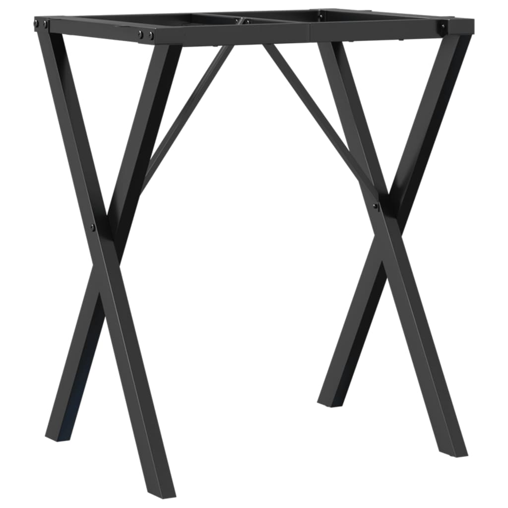 Picioare Masă De Sufragerie X-Frame 60X40X73 Cm Fontă