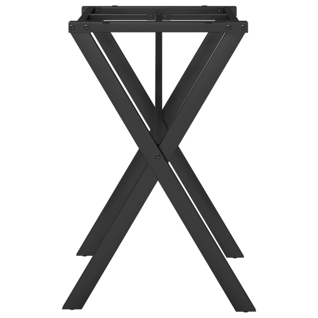 Picioare Masă De Sufragerie X-Frame 60X40X73 Cm Fontă