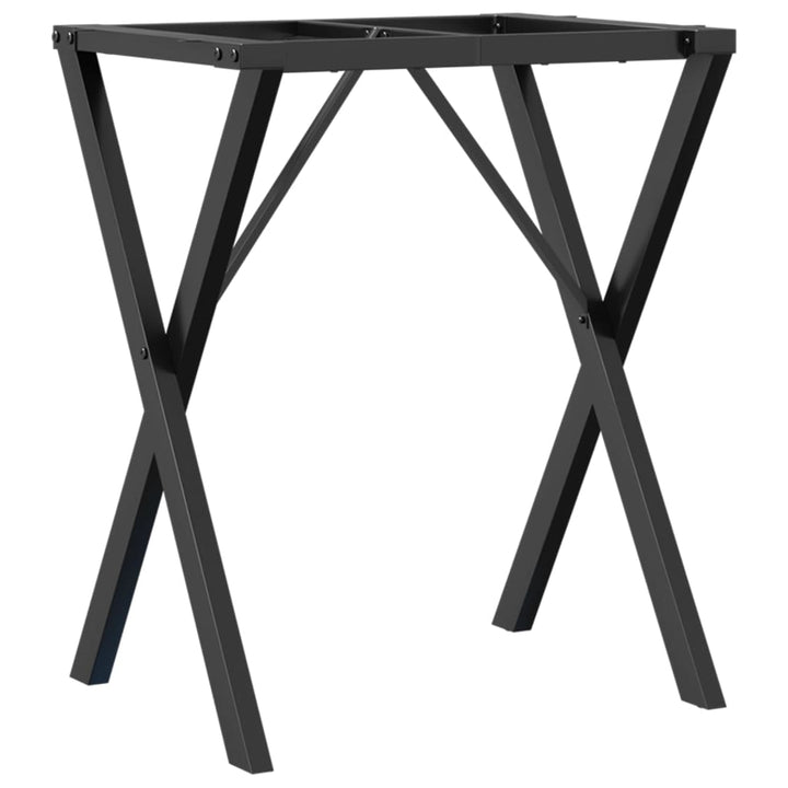 Picioare Masă De Sufragerie X-Frame 60X40X73 Cm Fontă