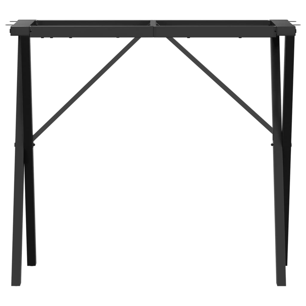 Picioare Masă De Sufragerie X-Frame 80X40X73 Cm Fontă