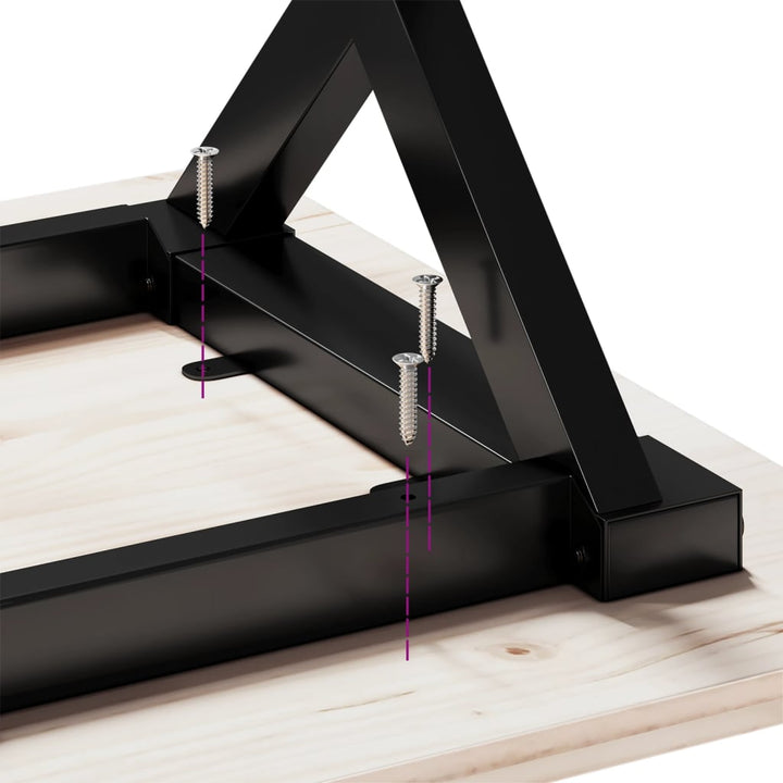 Picioare Masă De Sufragerie X-Frame 80X40X73 Cm Fontă