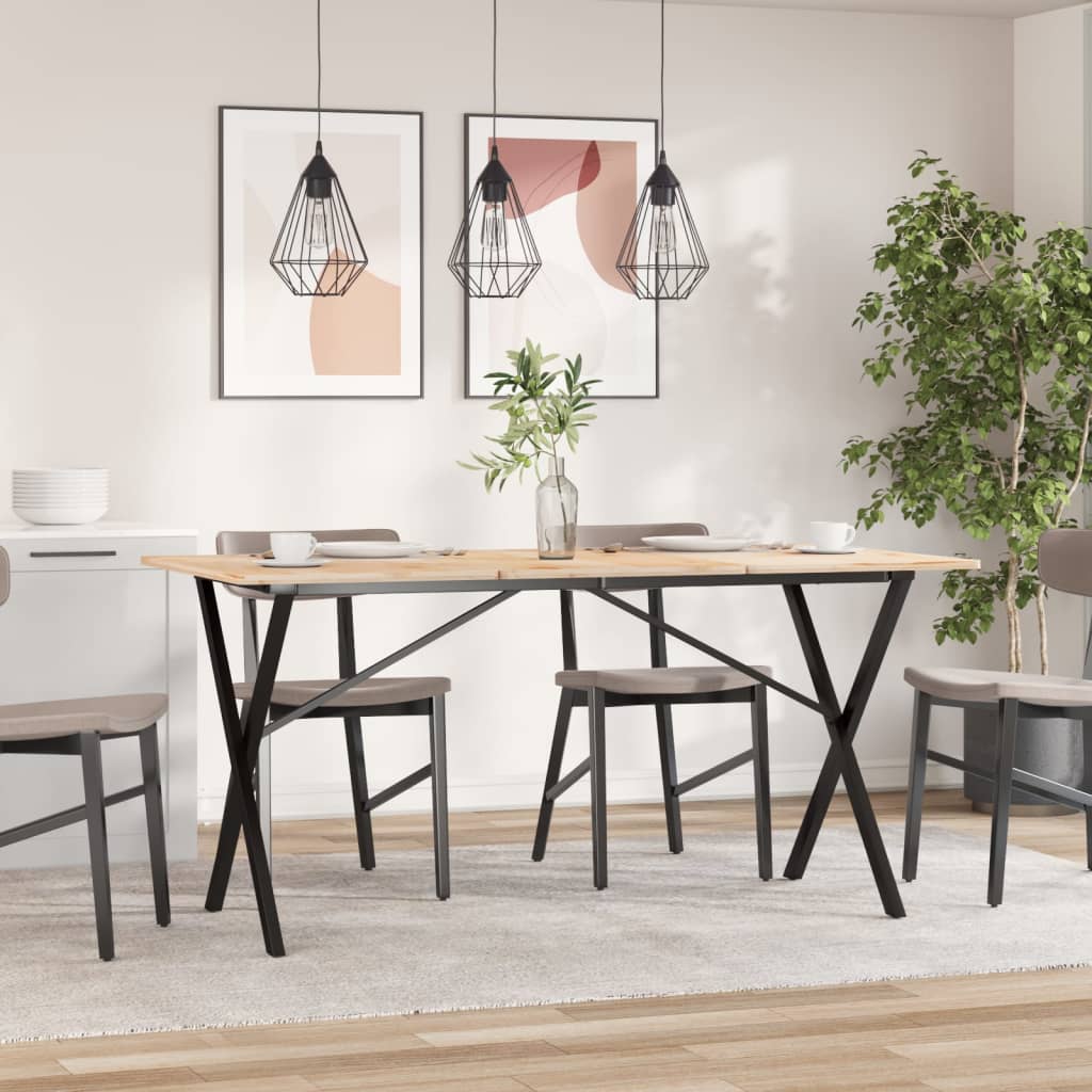 Picioare Masă De Sufragerie X-Frame 140X60X73 Cm Fontă
