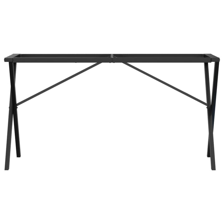 Picioare Masă De Sufragerie X-Frame 140X60X73 Cm Fontă