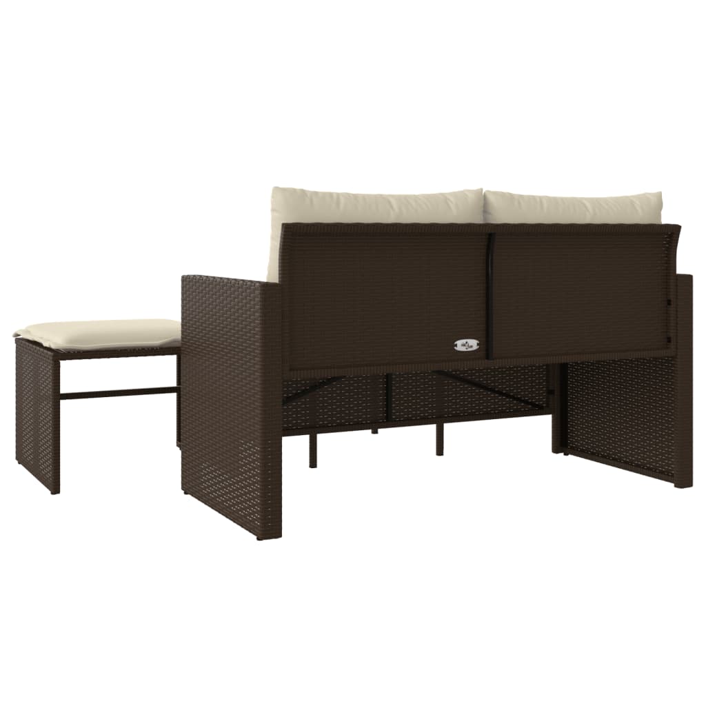 Set Canapele De Grădină Cu Perne, 3 Piese, , Poliratan