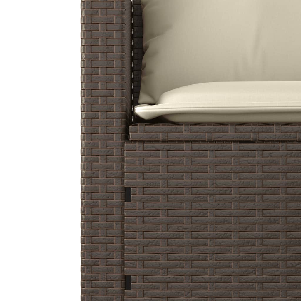 Set Canapele De Grădină Cu Perne, 3 Piese, , Poliratan