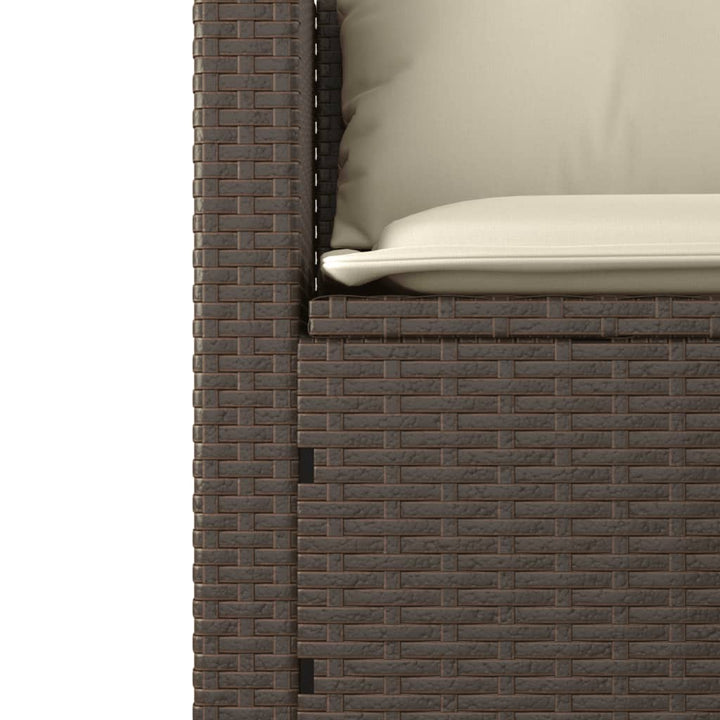 Set Canapele De Grădină Cu Perne, 3 Piese, , Poliratan