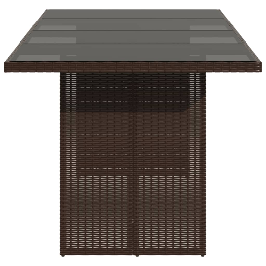 Masă De Grădină Cu Blat Din 190X80X75 Cm Poliratan