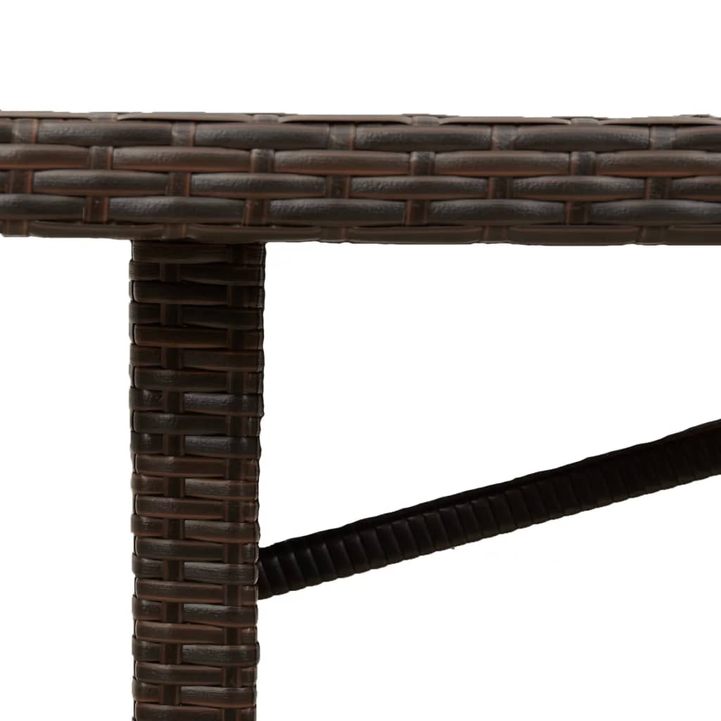 Masă De Grădină Cu Blat Din 190X80X75 Cm Poliratan