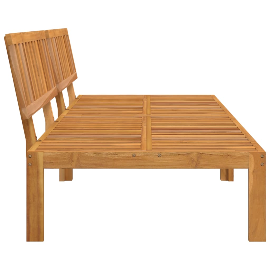 Set Canapele Mijloc Paleți De Grădină 2 Buc. Lemn Masiv Acacia