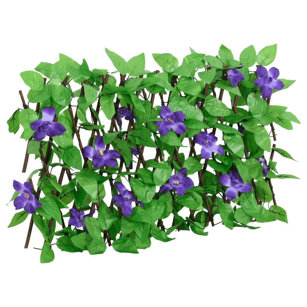 Spalier Iederă Artificială Extensibil, 5 Buc., Verde,