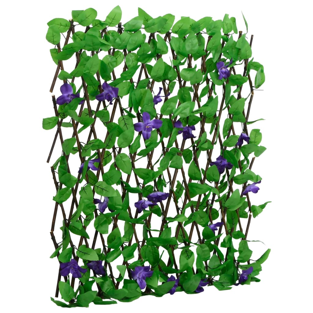 Spalier Iederă Artificială Extensibil, 5 Buc., Verde,