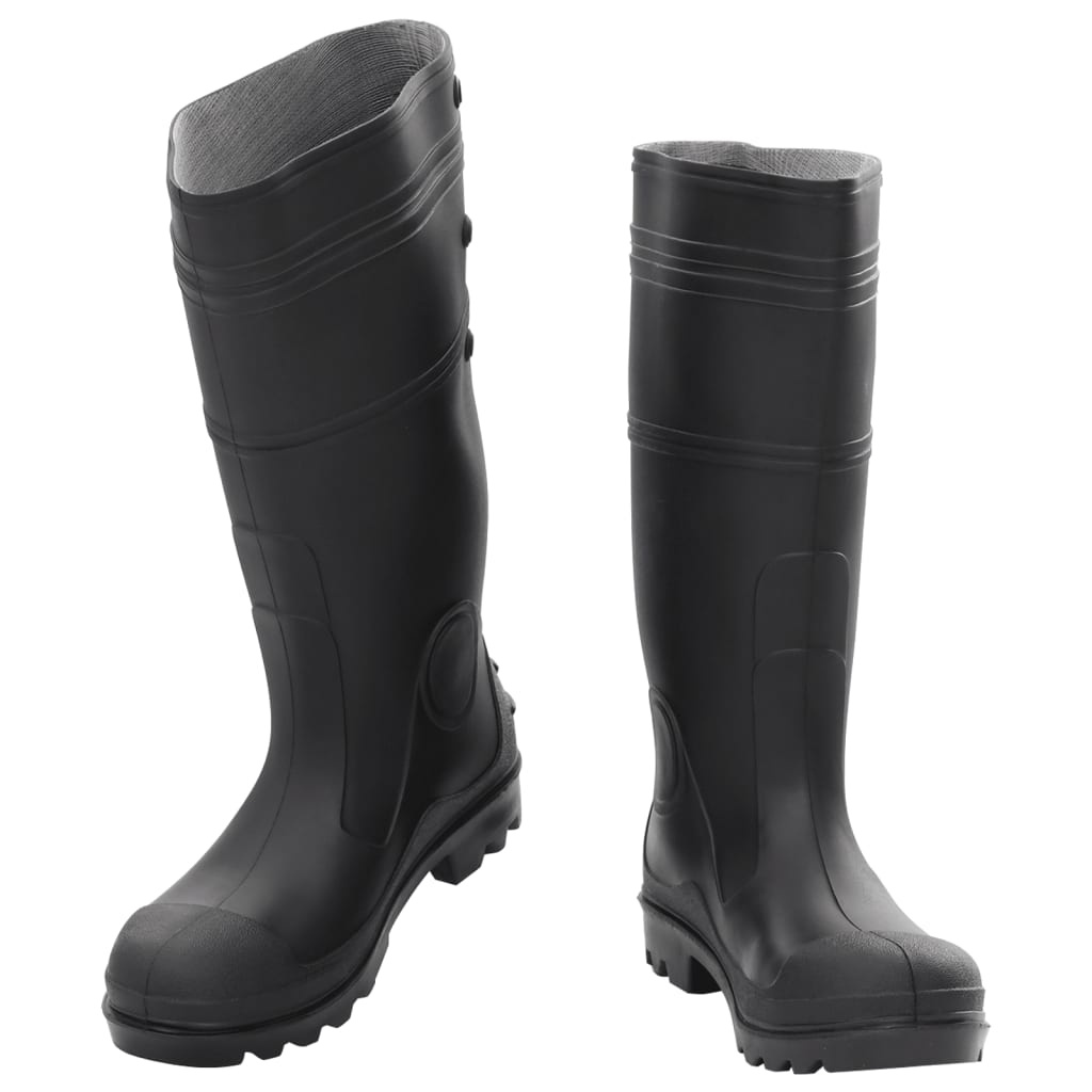 Cizme De Ploaie, Negru, Pvc, Mărime 38