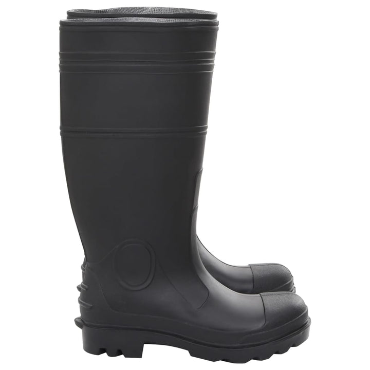 Cizme De Ploaie, Negru, Pvc, Mărime 38