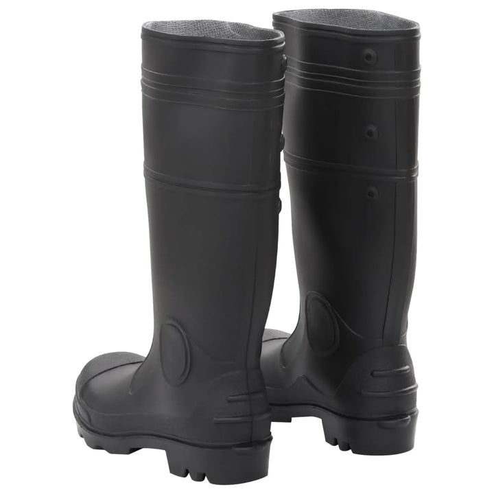 Cizme De Ploaie, Negru, Pvc, Mărime 38
