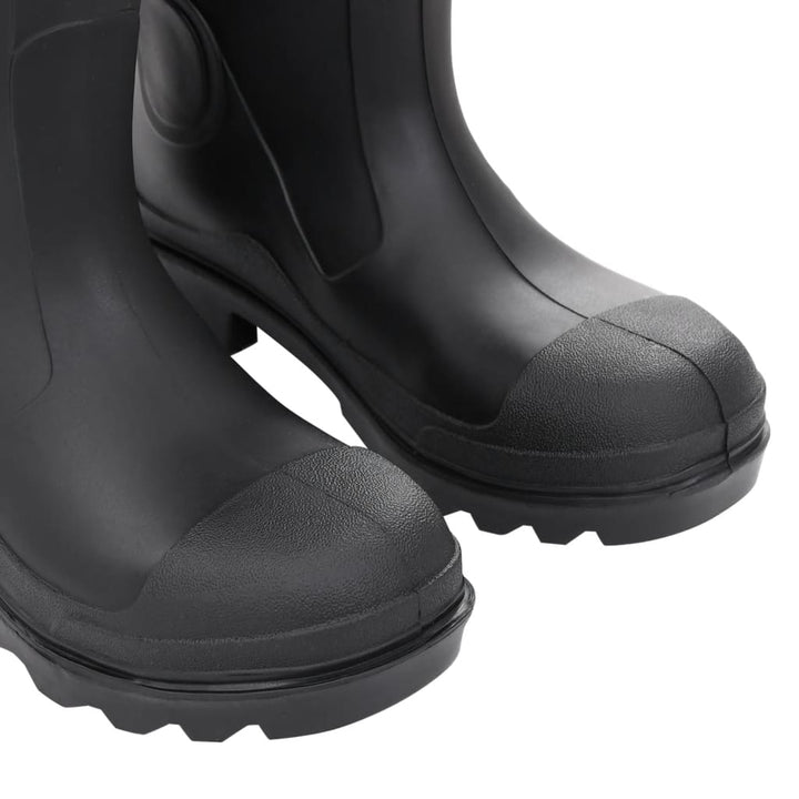 Cizme De Ploaie, Negru, Pvc, Mărime 38