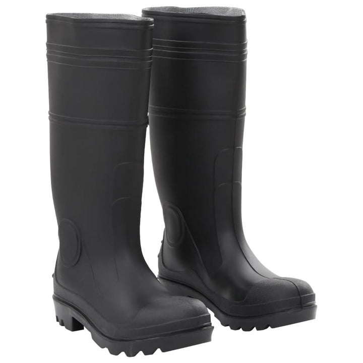Cizme De Ploaie, Negru, Pvc, Mărime 38