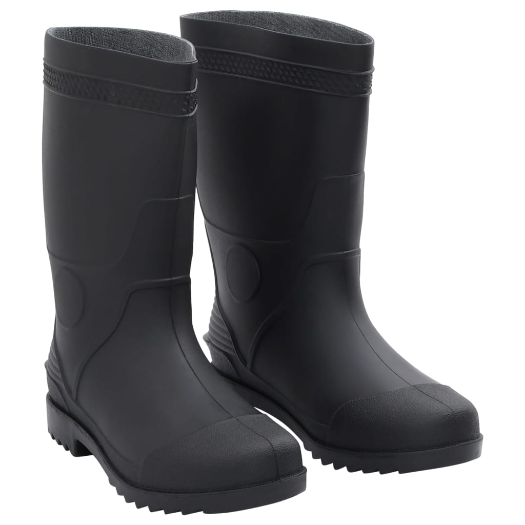 Cizme De Ploaie, Negru, Pvc, Mărime 42