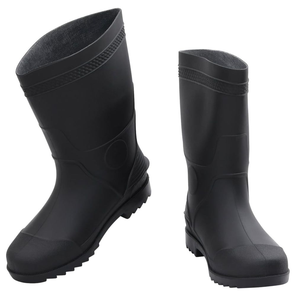 Cizme De Ploaie, Negru, Pvc, Mărime 42