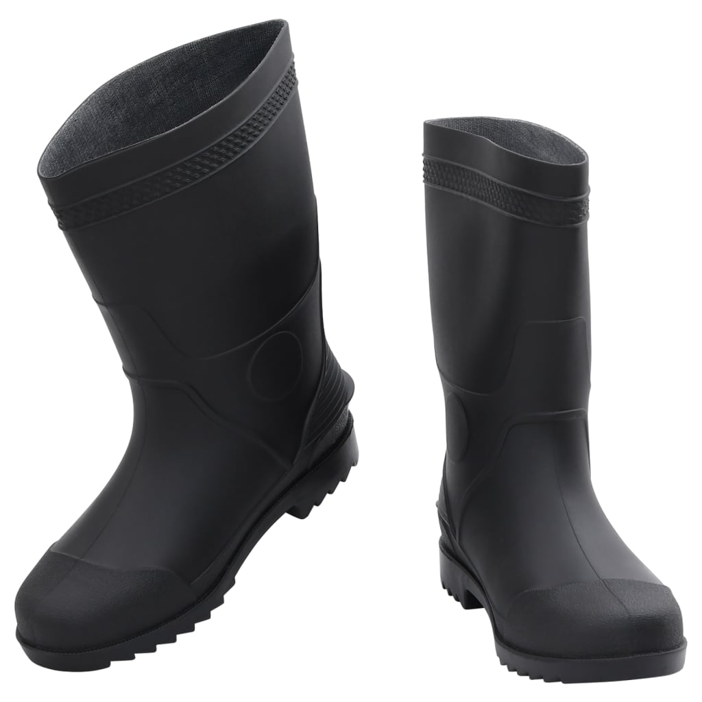 Cizme De Ploaie, Negru, Pvc, Mărime 42