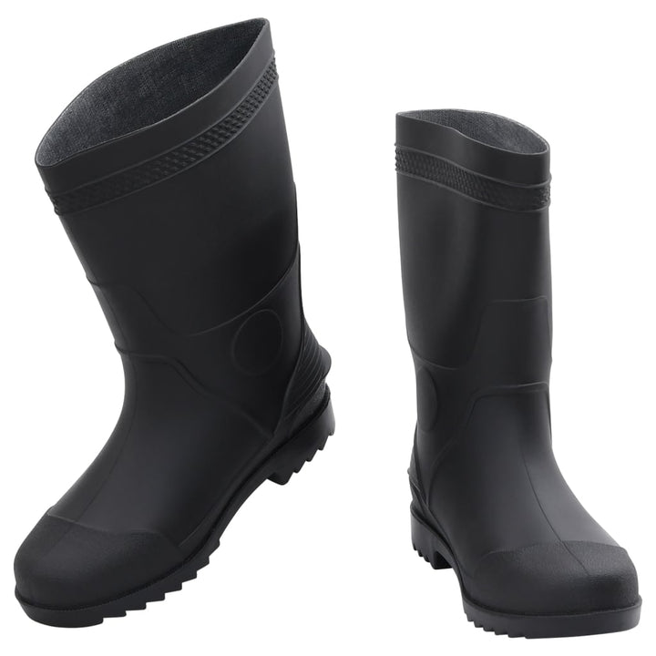 Cizme De Ploaie, Negru, Pvc, Mărime 42