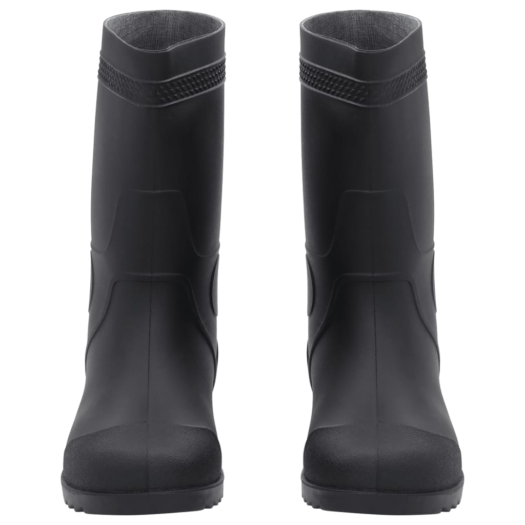Cizme De Ploaie, Negru, Pvc, Mărime 42